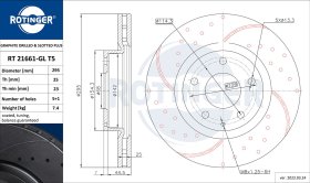 Гальмівний диск Rotinger rt21661glt5