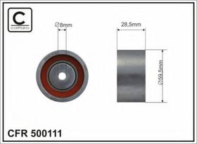 Натяжной ролик ремня ГРМ Caffaro 500111