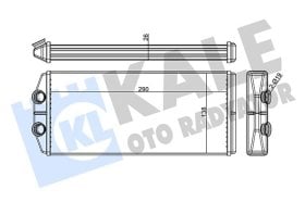 Радиатор печки Kale Oto Radyatör 346490