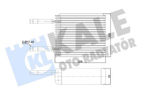 Випарник кондиціонера Kale Oto Radyatör 350015