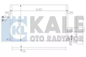 Радиатор кондиционера Kale Oto Radyatör 377100