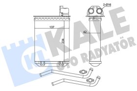 Радіатор пічки Kale Oto Radyatör 346495