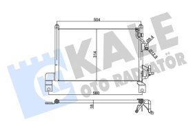 Радиатор кондиционера Kale Oto Radyatör 345385