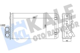 Радиатор печки Kale Oto Radyatör 346305