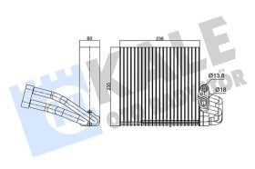Випарник кондиціонера Kale Oto Radyatör 350135