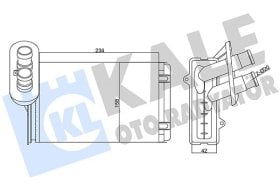 Радиатор печки Kale Oto Radyatör 346250