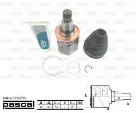 ШРУС Pascal G72007PC