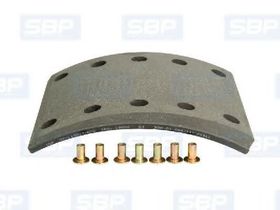 Накладки барабанных тормозных колодок SBP 07-L19032-N10