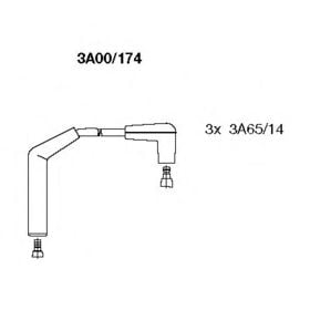 Комплект проводов зажигания Bremi 3A00/174