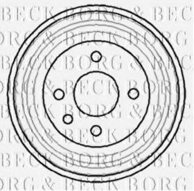Тормозной барабан Borg & Beck BBR7040