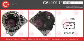 Генератор Casco CAL10114AS