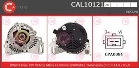 Генератор Casco CAL10121AS