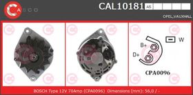 Генератор Casco CAL10181AS