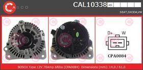 Генератор Casco CAL10338AS