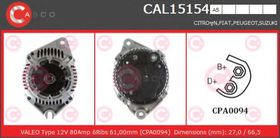 Генератор Casco CAL15154AS