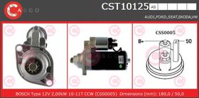 Стартер Casco CST10125AS