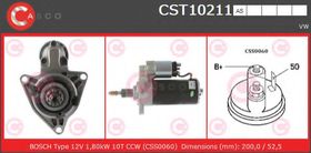 Стартер Casco CST10211AS