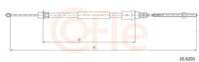 Трос ручного тормоза Cofle 92106203