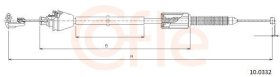 Тросик газа Cofle 100332