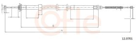 Трос ручного гальма Cofle 92120701