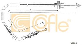 Тросик газу Cofle 1903.10