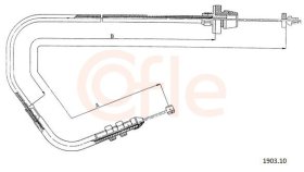 Тросик газу Cofle 92190310