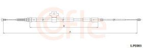 Трос ручного тормоза Cofle 921pe003