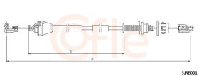 Тросик газа Cofle 923re001