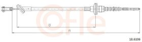 Трос сцепления Cofle 92186106