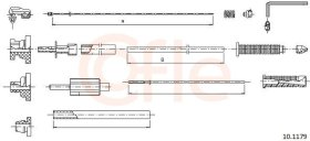 Тросик газу Cofle 92101179