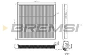 Воздушный фильтр Bremsi fa1131