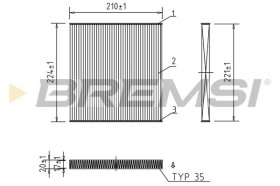 Фильтр салона Bremsi fc0445