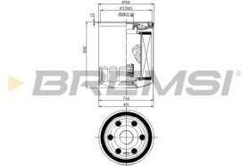 Оливний фільтр Bremsi fl0300