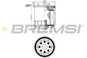 Масляный фильтр Bremsi fl0032