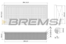 Повітряний фільтр Bremsi fa1121