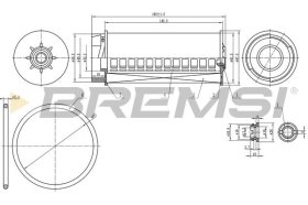 Топливный фильтр Bremsi fe0334