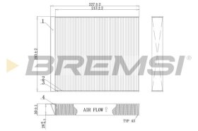Фильтр салона Bremsi fc0971