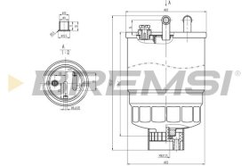 Паливний фільтр Bremsi fe0818
