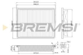 Повітряний фільтр Bremsi fa1090