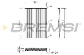 Фільтр салону Bremsi fc0076a