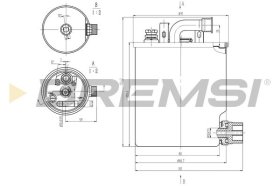 Топливный фильтр Bremsi fe0836