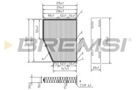 Фильтр салона Bremsi fc0190