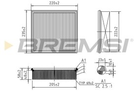Повітряний фільтр Bremsi fa0123