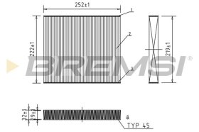Фильтр салона Bremsi fc0416