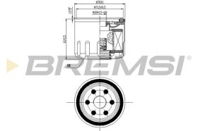Оливний фільтр Bremsi fl0141