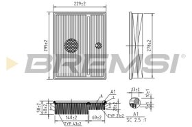 Повітряний фільтр Bremsi fa1368