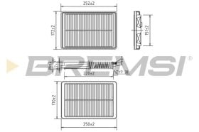 Воздушный фильтр Bremsi fa0605