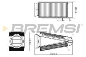 Воздушный фильтр Bremsi fa0589