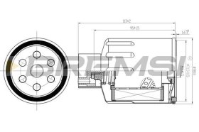 Паливний фільтр Bremsi fe1500