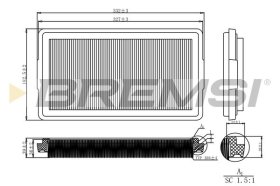 Воздушный фильтр Bremsi fa2126